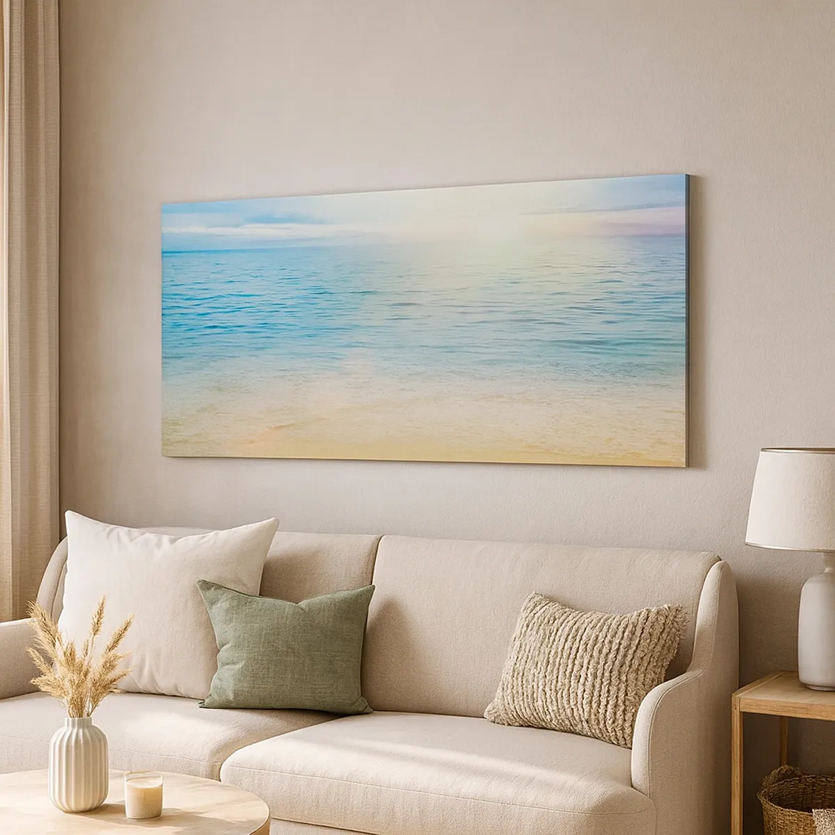 Schilderen op canvas - Groot blauw - 30x30 cm