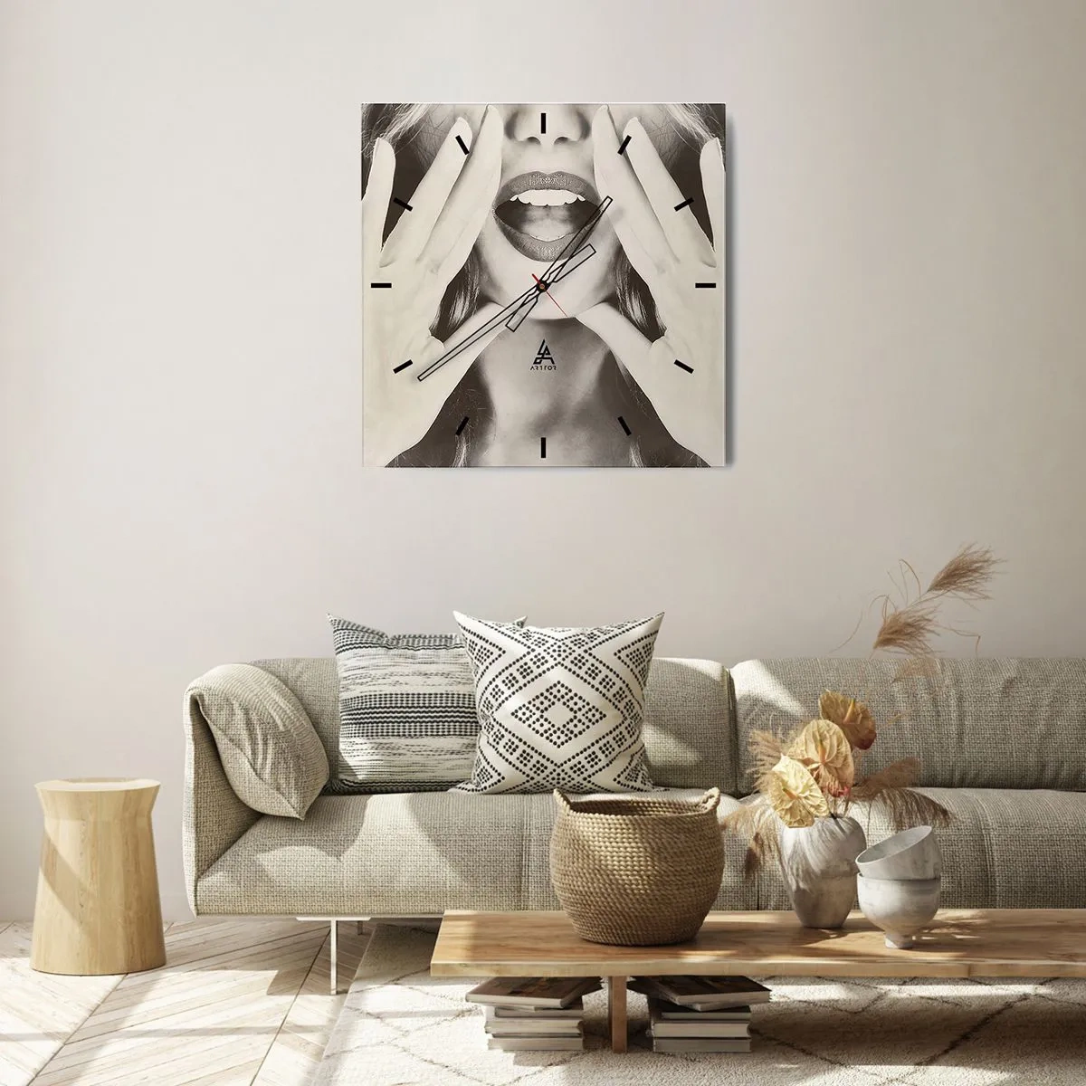 Wandklok - Klok - Ik kom al! - 30x30 cm