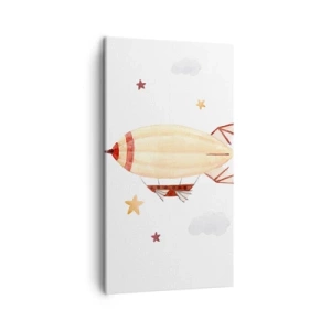 Schilderen op canvas - Luchtschip - 45x80 cm