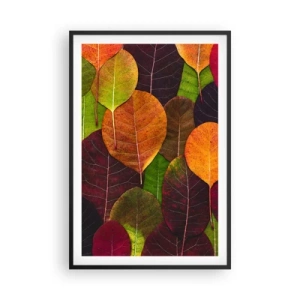 Poster in een zwarte lijst - Herfst mozaïek - 61x91 cm