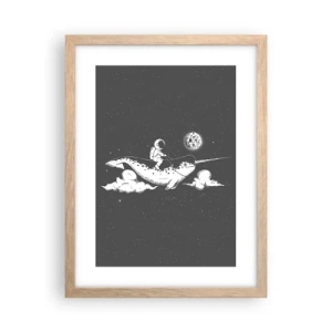 Een poster in een licht eiken lijst - Ruimte Ruiter - 30x40 cm