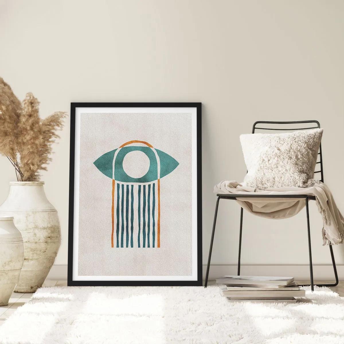 Poster in een zwarte lijst - Tekens en rituelen - 40x50 cm