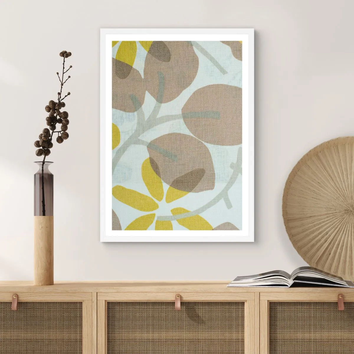 Poster in een witte lijst - Compositie in volle zon - 30x40 cm