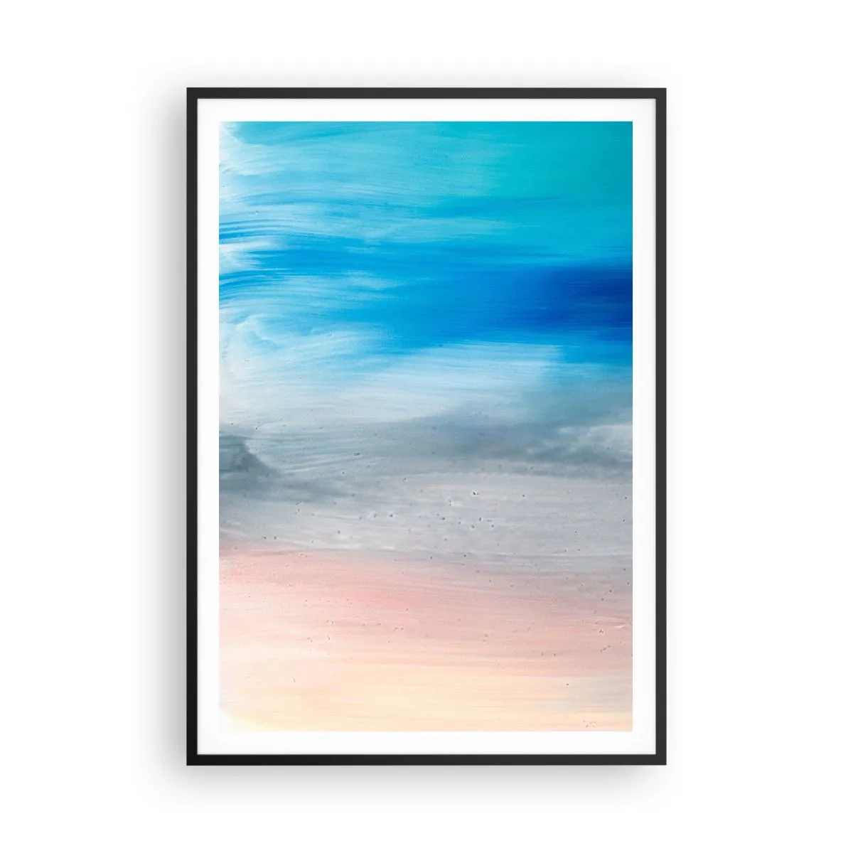 Poster in een zwarte lijst - Elementen: lucht - 70x100 cm