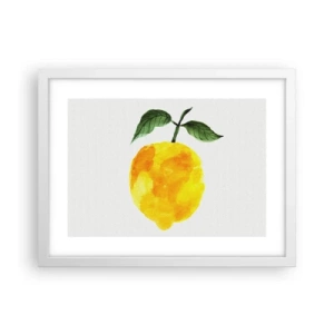 Poster in een witte lijst - Hoe proef je de zon? - 40x30 cm