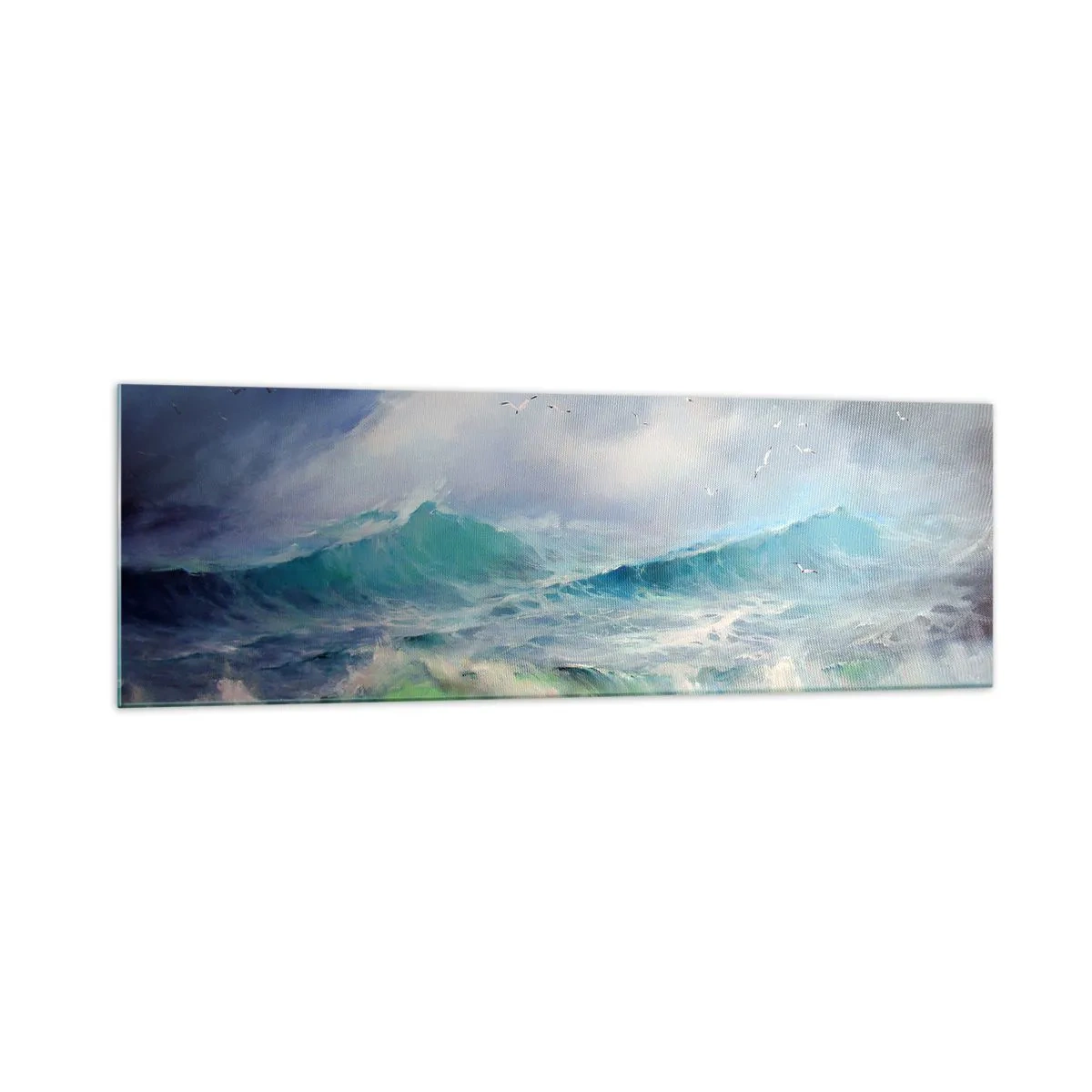 Schilderen op glas - 'De wervelwind huilde van triomf...' - 160x50 cm