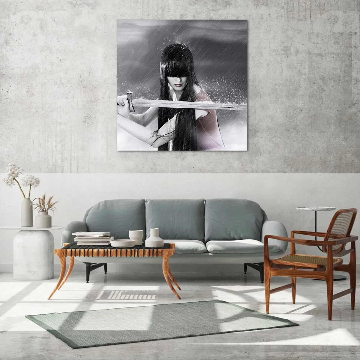 Schilderen op glas - Mooi en gevaarlijk - 70x70 cm