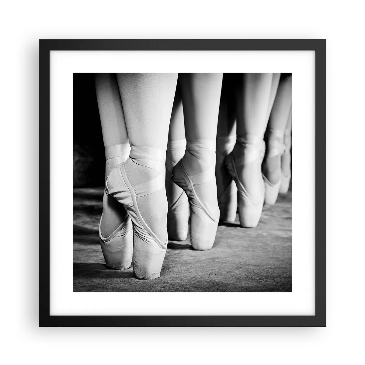 Poster in een zwarte lijst - Samen, lichtjes - 40x40 cm