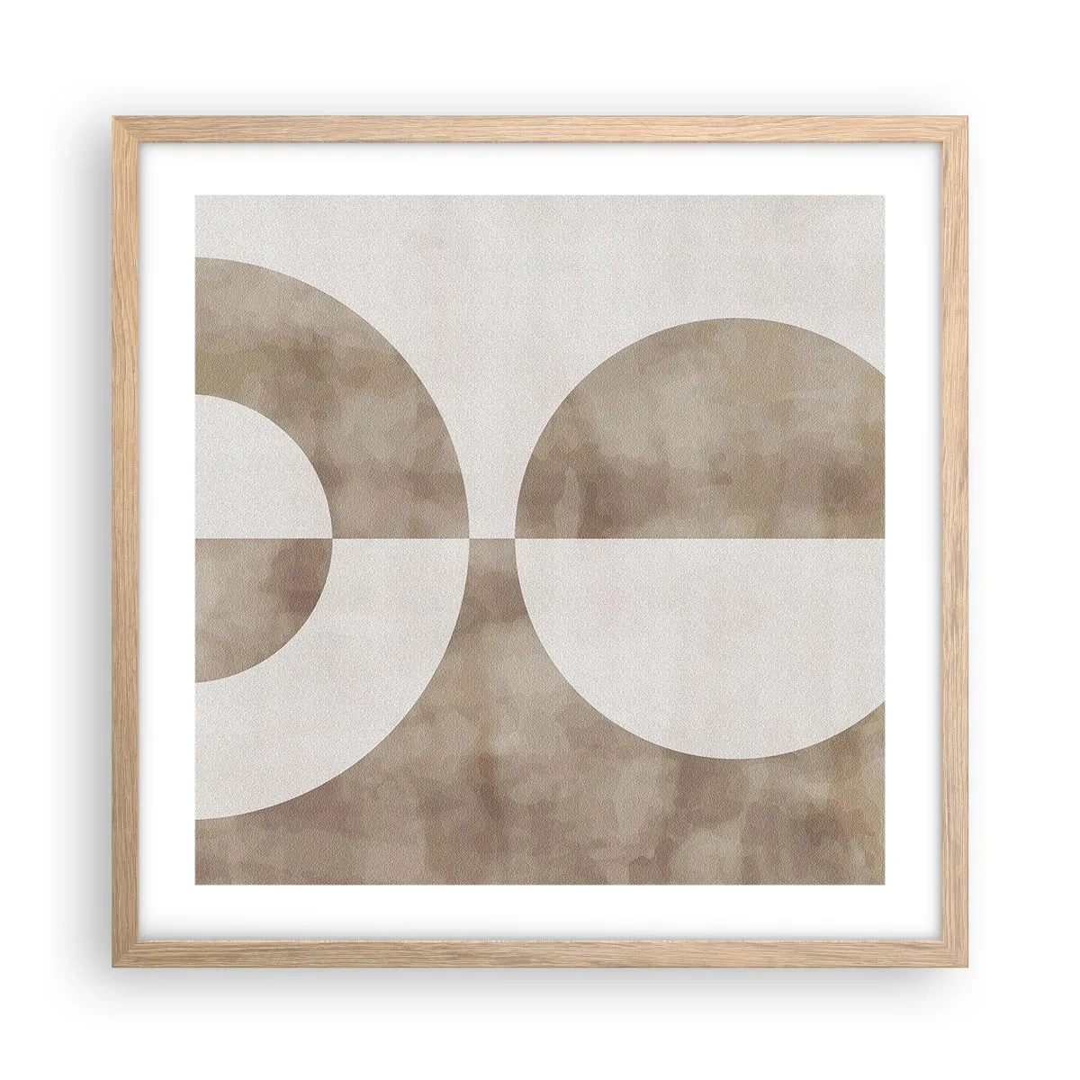 Een poster in een licht eiken lijst - Gelijkenissen en verschillen - 50x50 cm