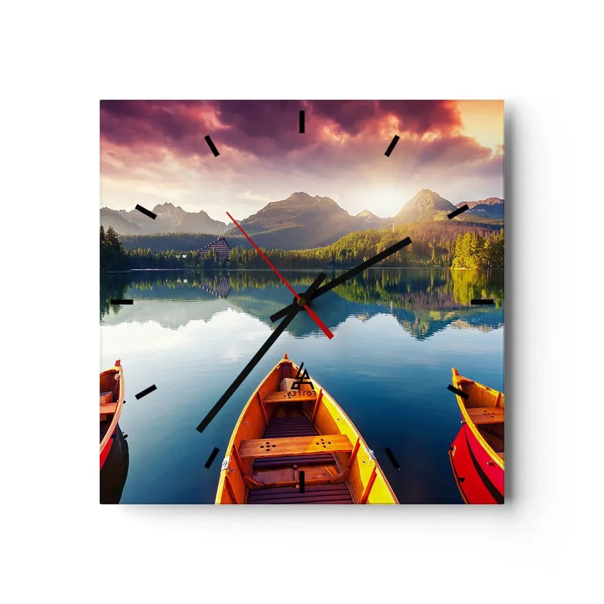 Wandklok - Klok - Niets tegen de natuur - 30x30 cm