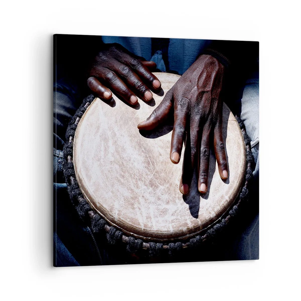 Schilderen op canvas - Leef in je eigen ritme - 50x50 cm