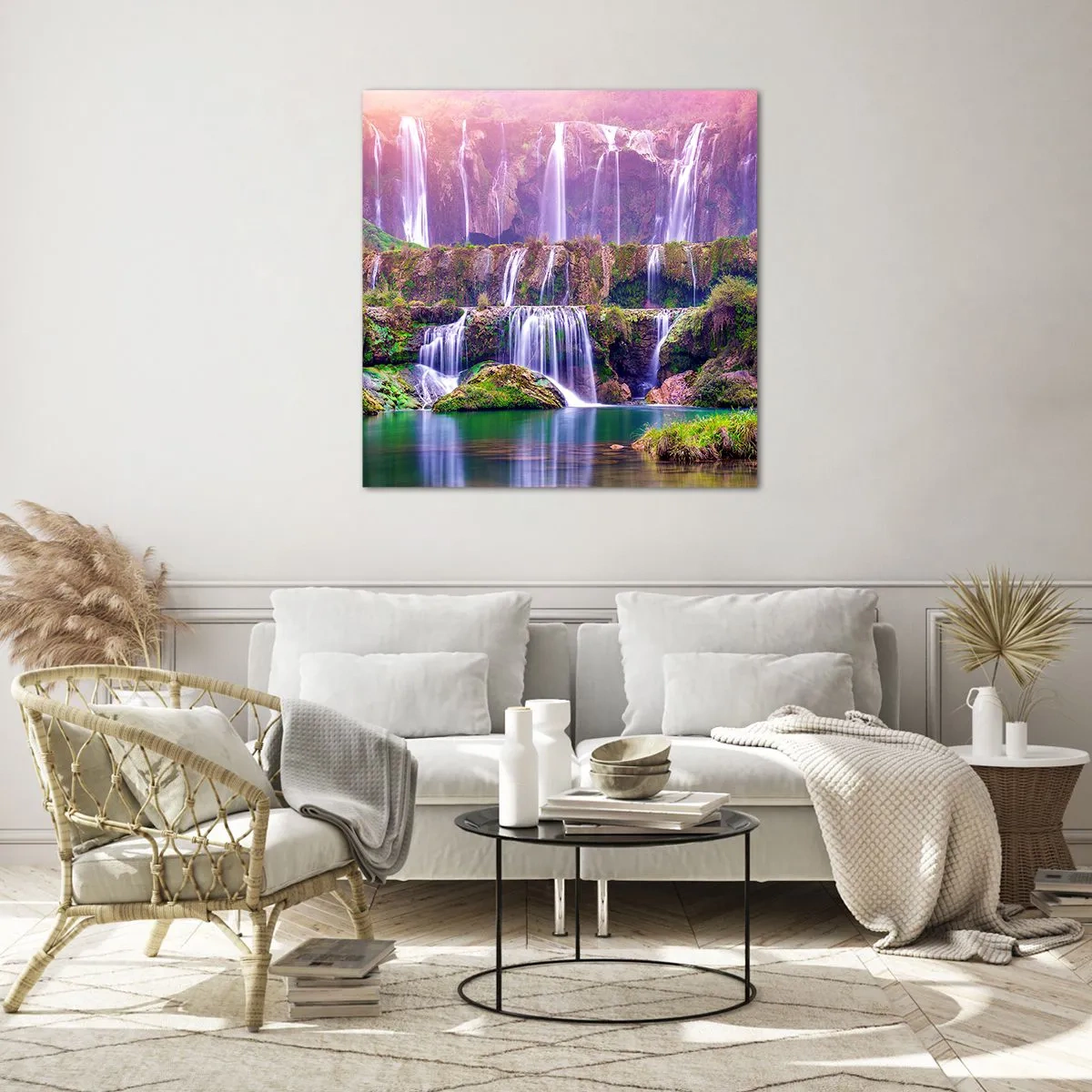 Schilderen op glas - Trap naar de hemel - 60x60 cm