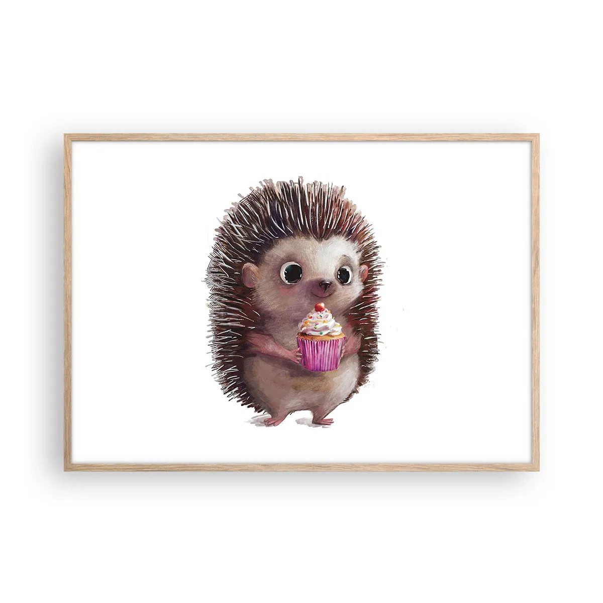 Een poster in een licht eiken lijst - De vakantie is elke dag - 100x70 cm