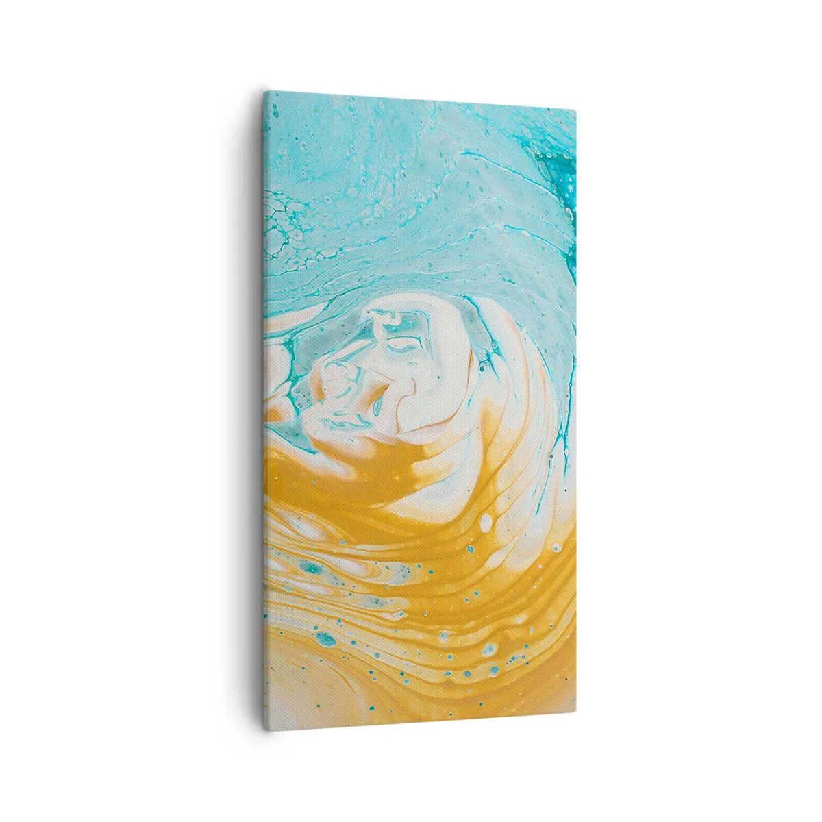 Schilderen op canvas - Pastel werveling - 55x100 cm