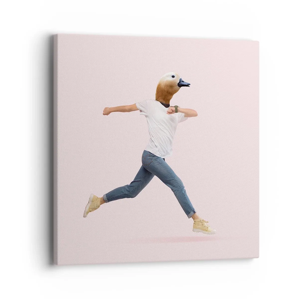 Schilderen op canvas - Een snufje absurditeit - 40x40 cm