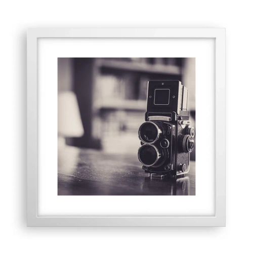 Poster in een witte lijst - De magie van oude fotografie - 30x30 cm