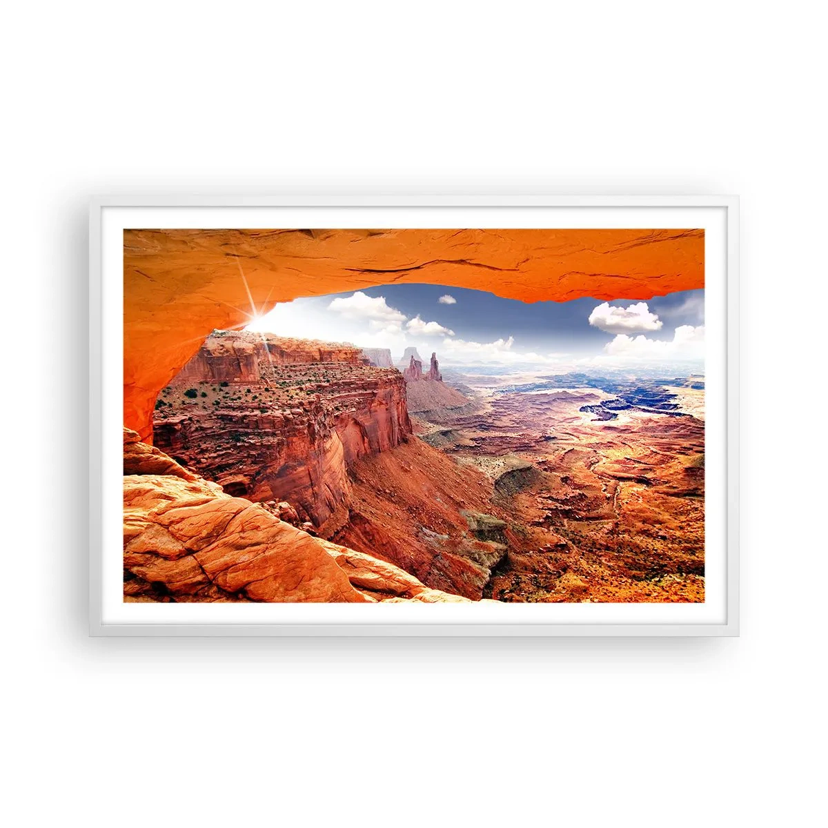 Poster in een witte lijst - Door de natuur zelf gebeeldhouwd - 91x61 cm