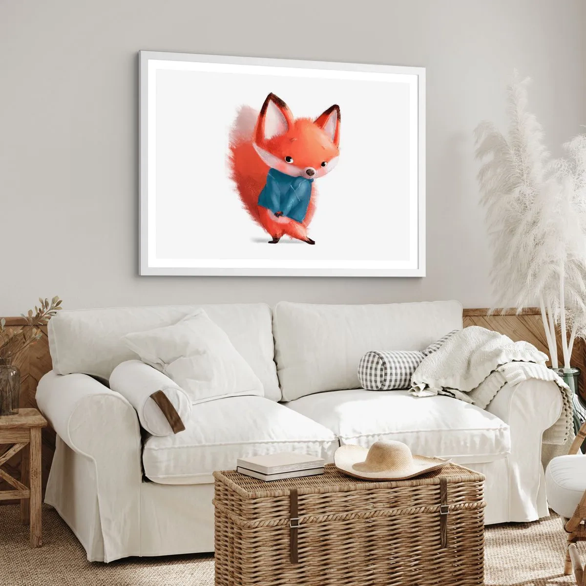 Poster in een witte lijst - Past het bij me? - 40x30 cm
