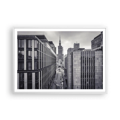 Poster in een witte lijst - Warschau vallei - 100x70 cm