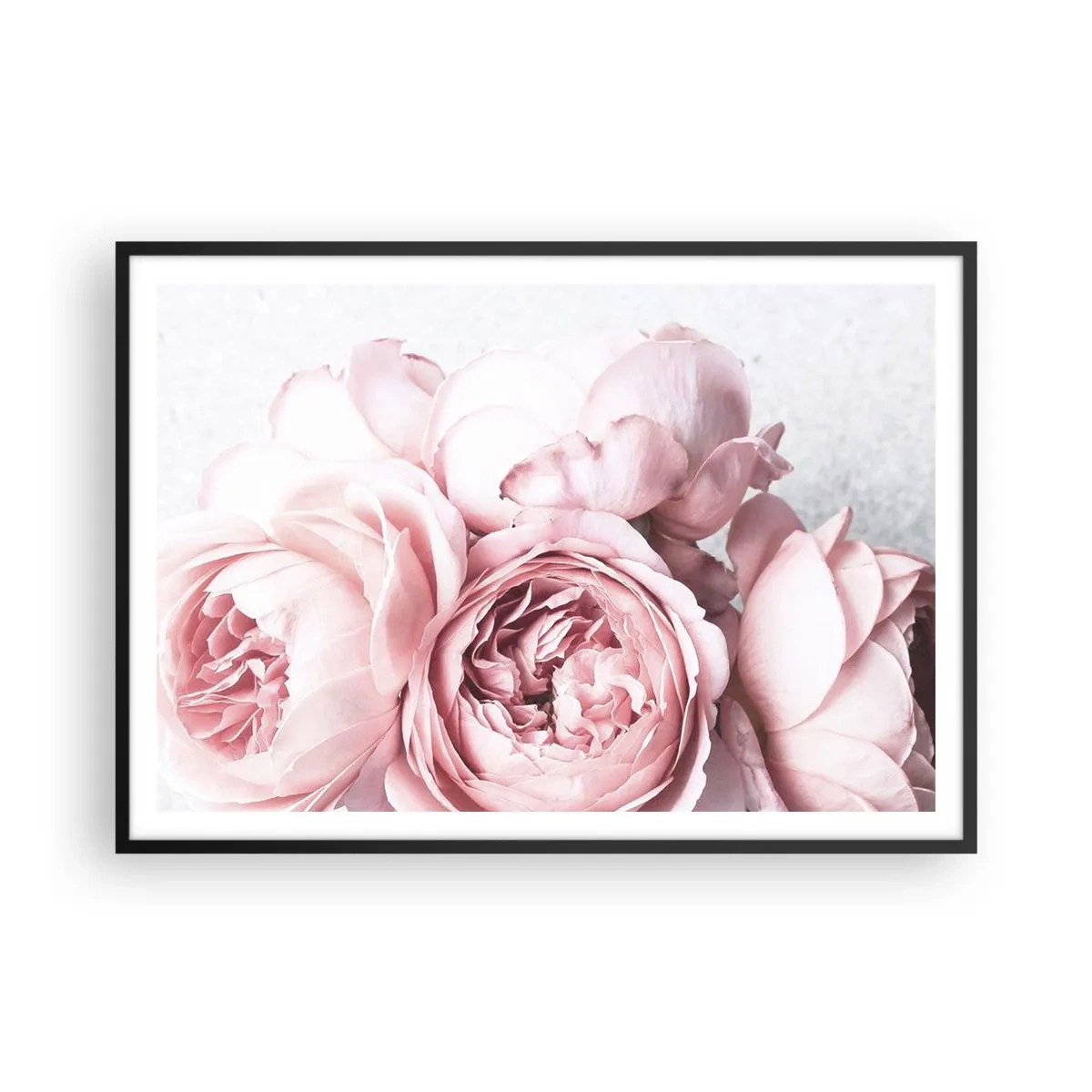 Poster in een zwarte lijst - Voor romantici - 100x70 cm