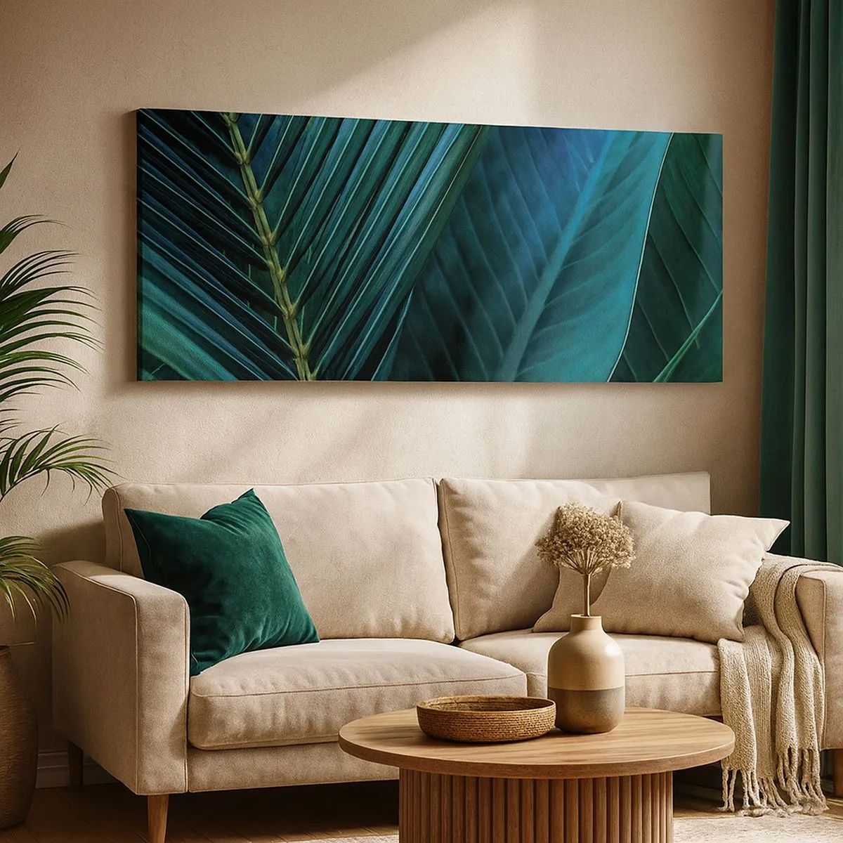 Schilderen op canvas - De anatomie van groen - 100x40 cm