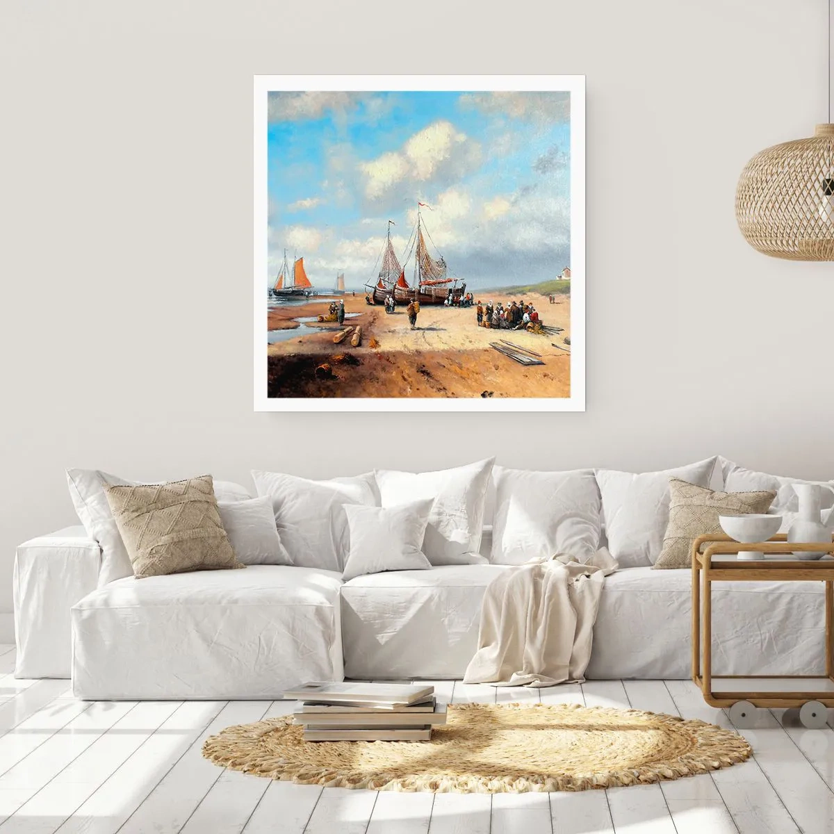 Poster - Na een geslaagde vangst - 30x30 cm