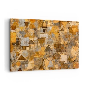 Schilderen op canvas - De wereld in vorm - 120x80 cm