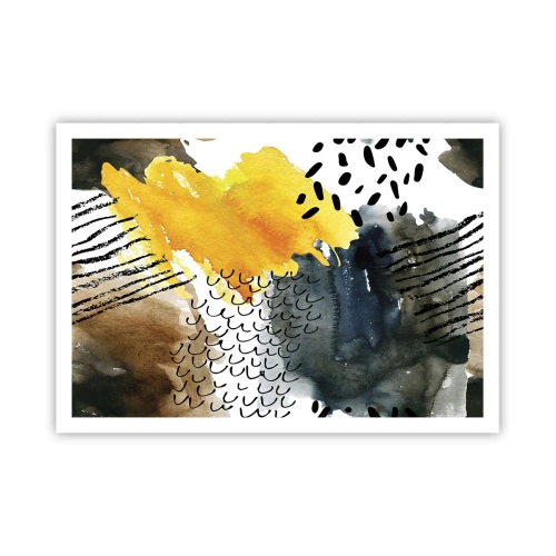 Poster - Een ontmoeting van de elementen - 100x70 cm