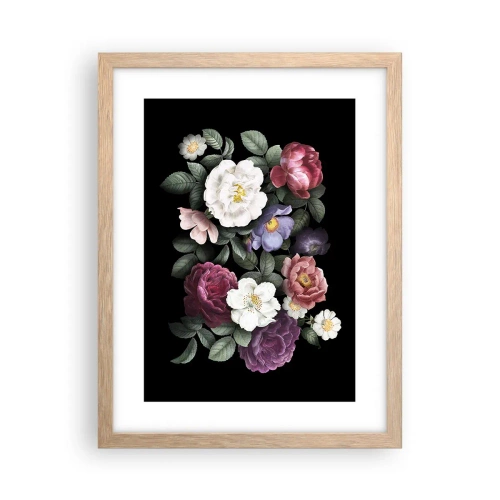 Een poster in een licht eiken lijst - Uit de Engelse tuin - 30x40 cm