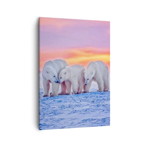 Schilderen op canvas - Familie warmte is genoeg - 50x70 cm