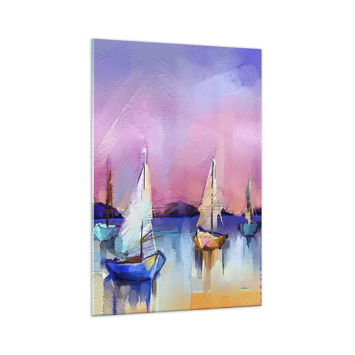 Schilderen op glas - Richting: breed water - 70x100 cm