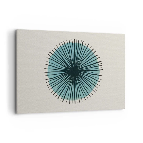 Schilderen op canvas - Stralend in het blauw - 120x80 cm