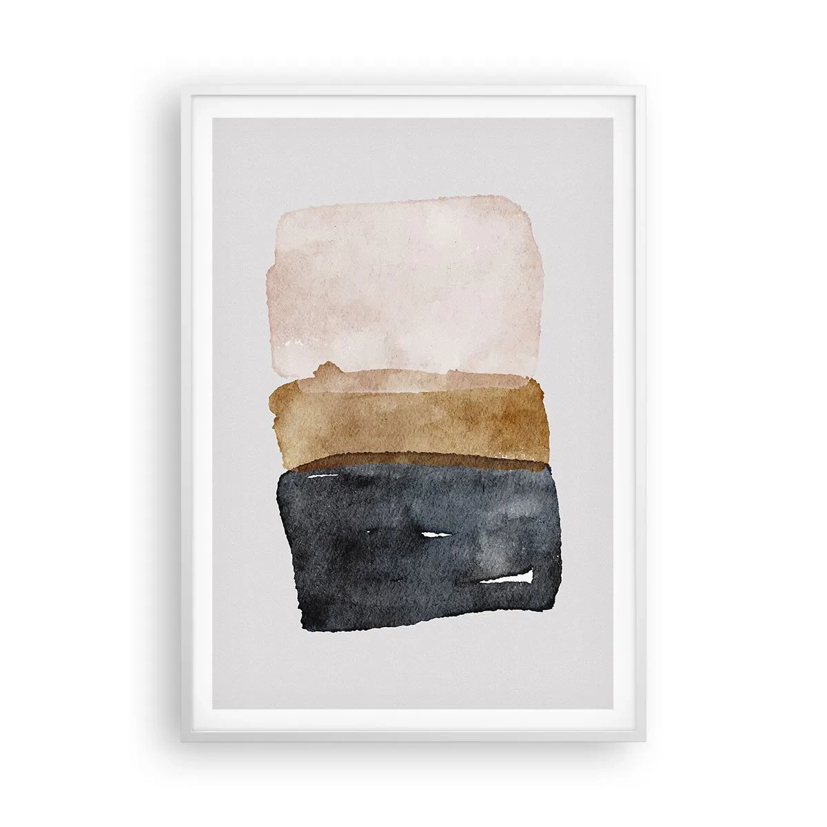 Poster in een witte lijst - De samenstelling van de kleuren van de aarde - 70x100 cm