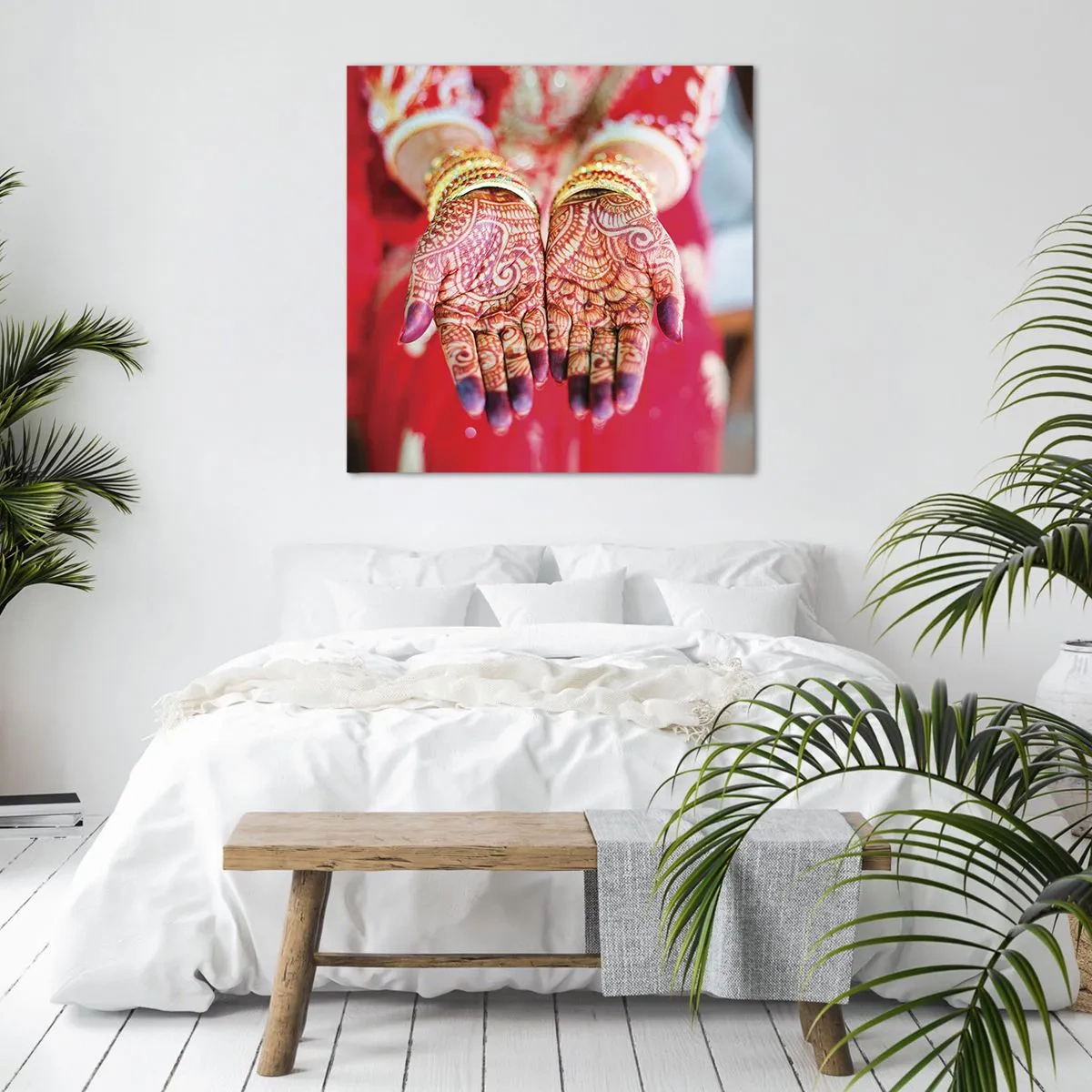 Schilderen op canvas - Klaar om je geluk te vangen? - 60x60 cm