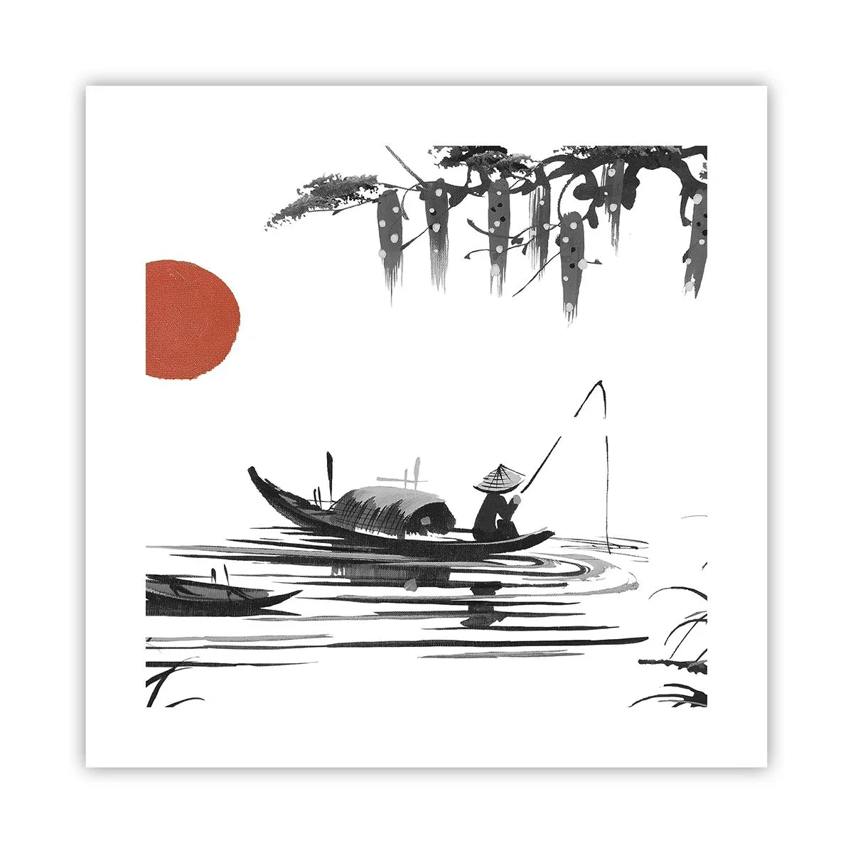 Poster - Aziatische middag - 40x40 cm