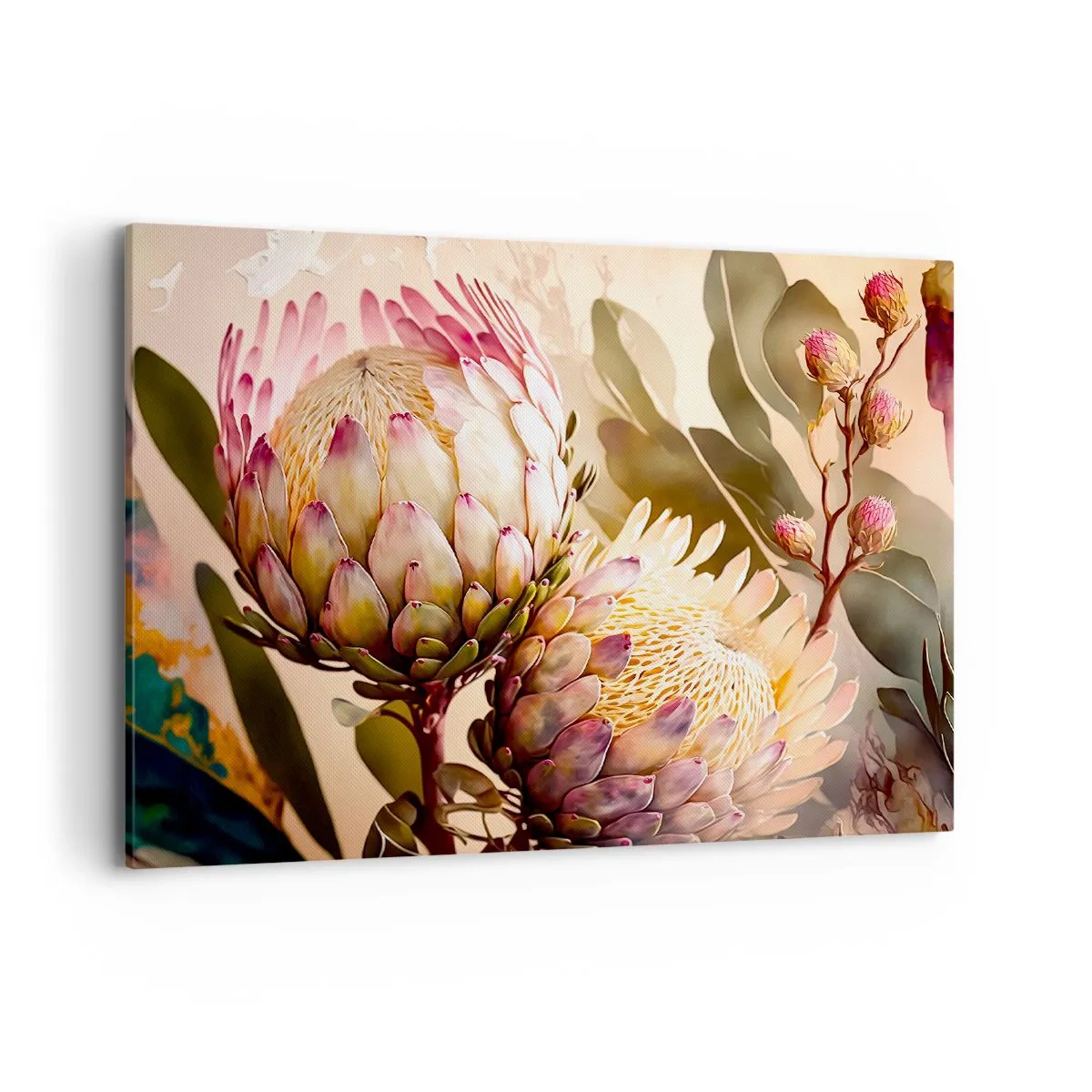 Schilderen op canvas - Teeder omarmd - 100x70 cm