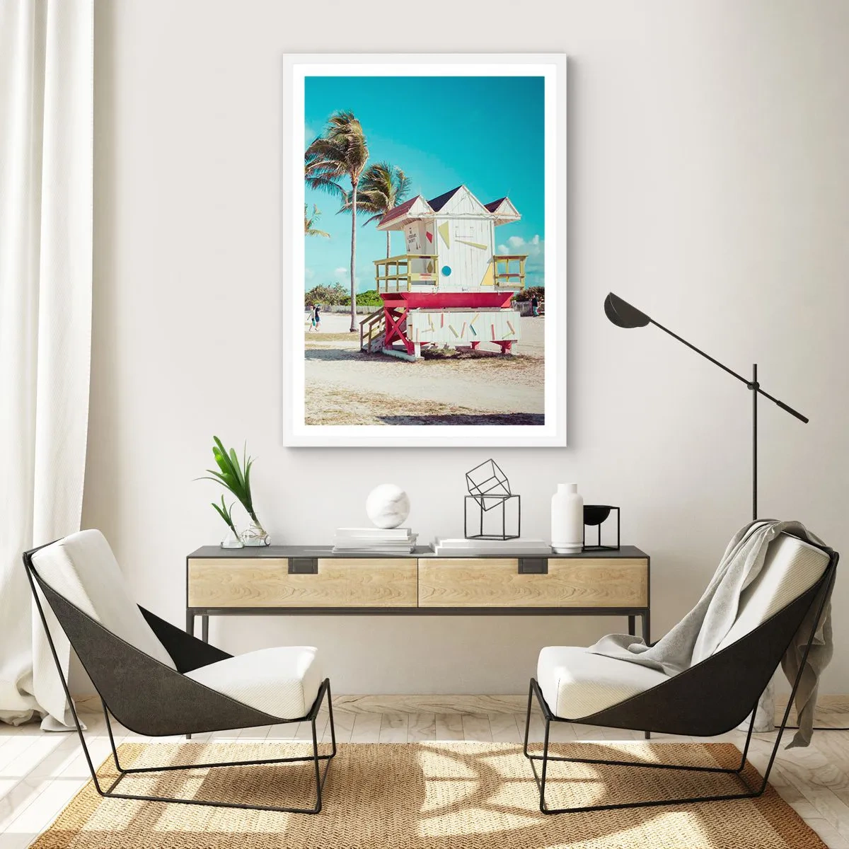Poster in een witte lijst - Je hebt een mooie dag voor de boeg - 61x91 cm