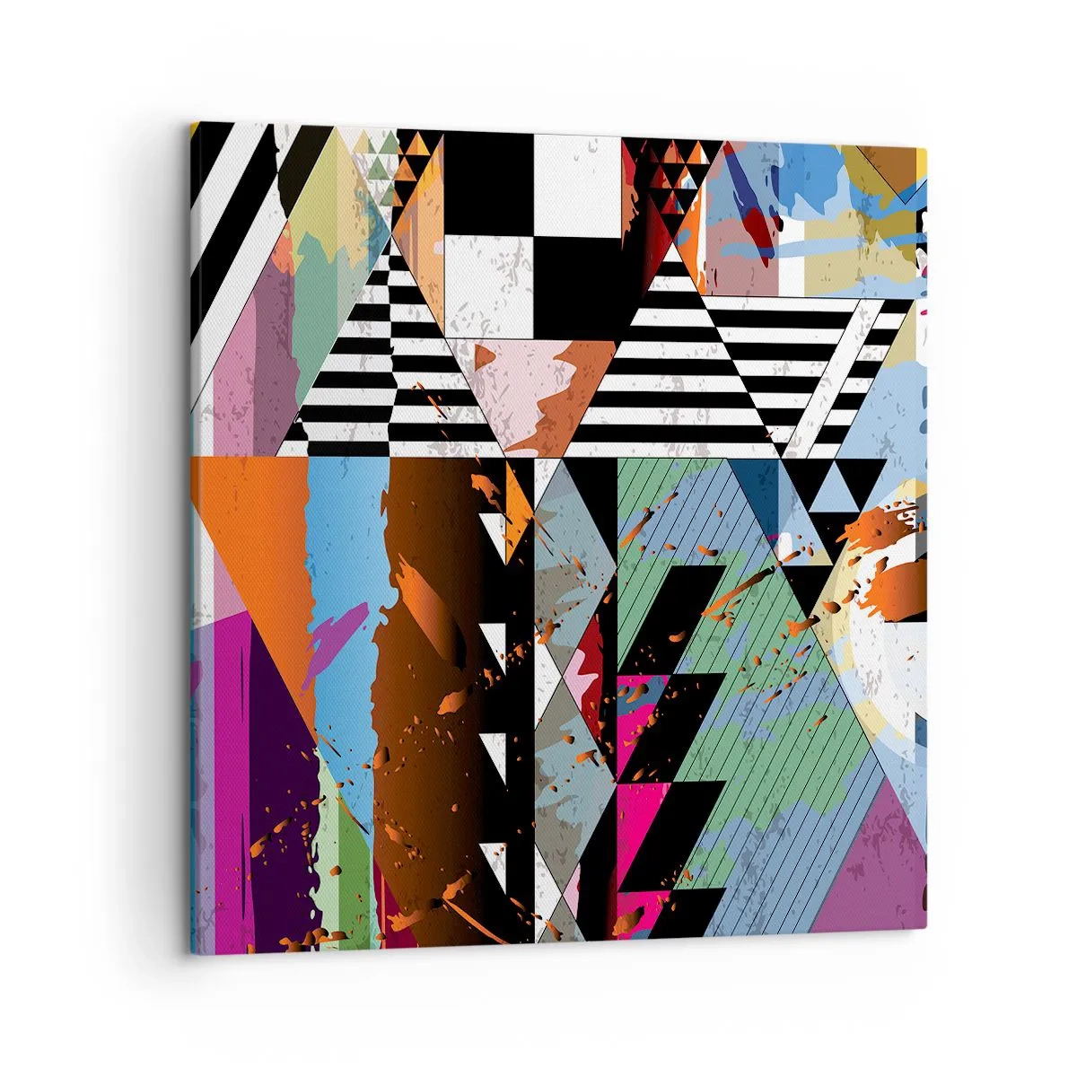Schilderen op canvas - Geometrisch en organisch - 50x50 cm
