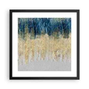 Poster in een zwarte lijst - Vergulde grens - 40x40 cm