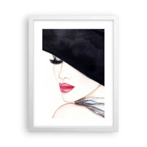 Poster in een witte lijst - Elegantie en sensualiteit - 30x40 cm