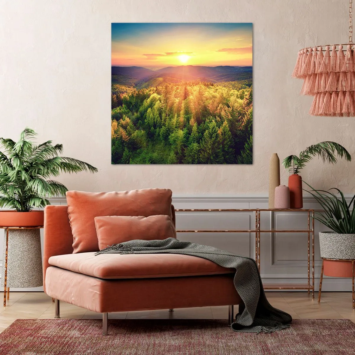 Schilderen op canvas - Hoekpunten en topjes - 50x50 cm