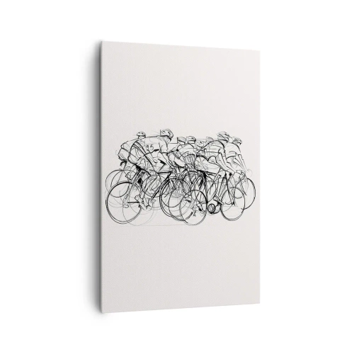 Schilderen op canvas - Samen als team - 80x120 cm