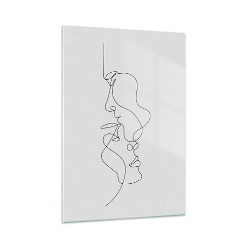 Schilderen op glas - De hitte van bittere verlangens - 50x70 cm