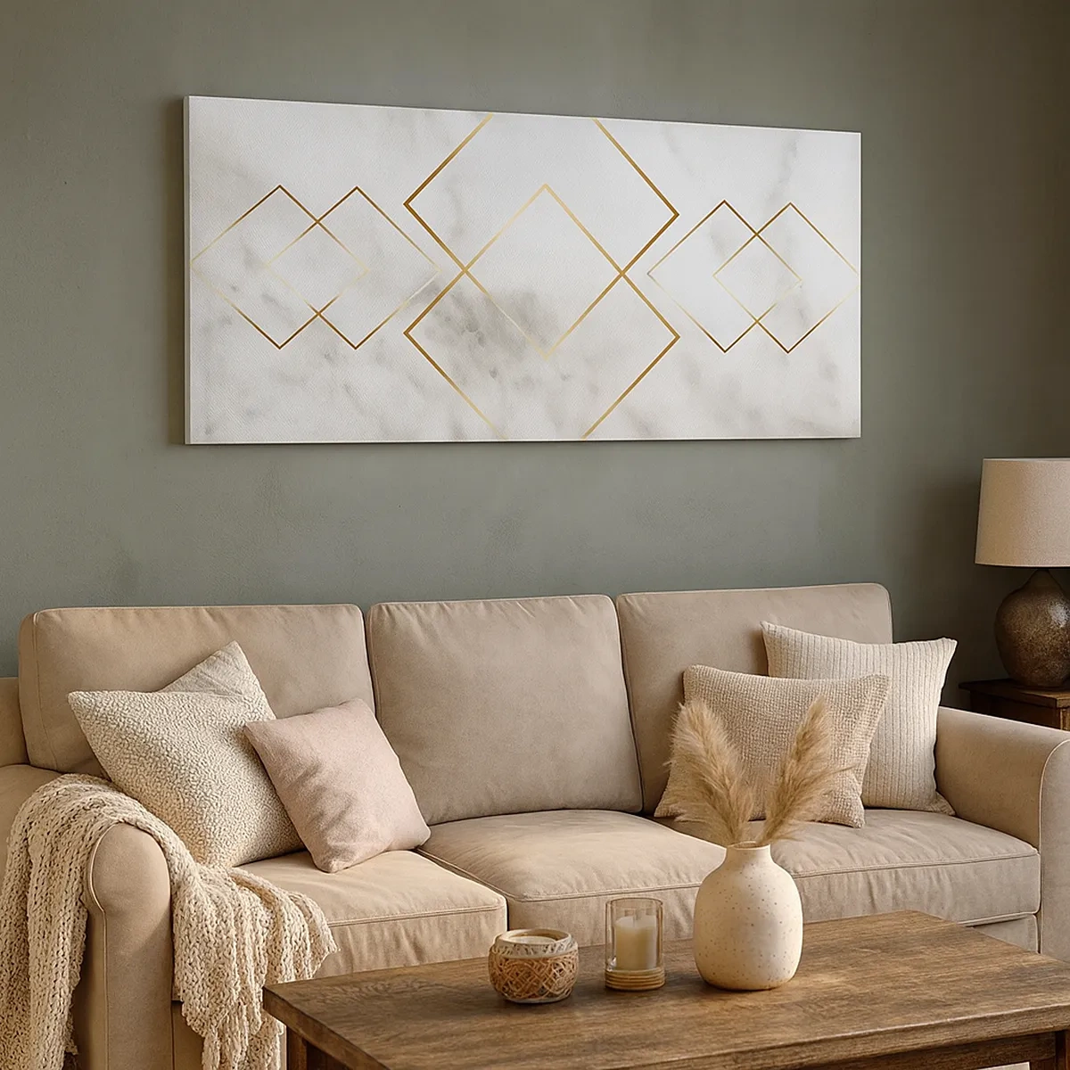 Schilderen op canvas - Een uitzicht tot in het oneindige - 30x30 cm