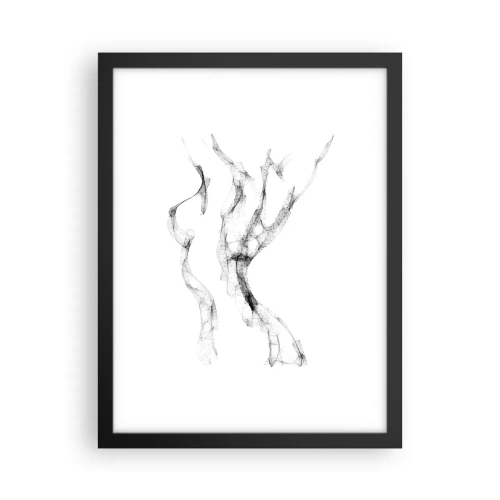Poster in een zwarte lijst - Mooi en sterk - 30x40 cm