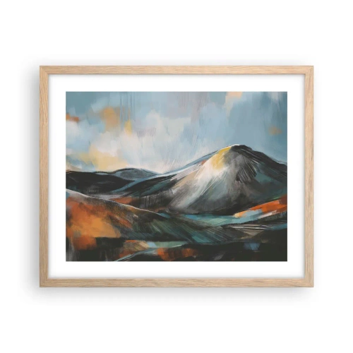 Een poster in een licht eiken lijst - Ruw en prachtig - 50x40 cm