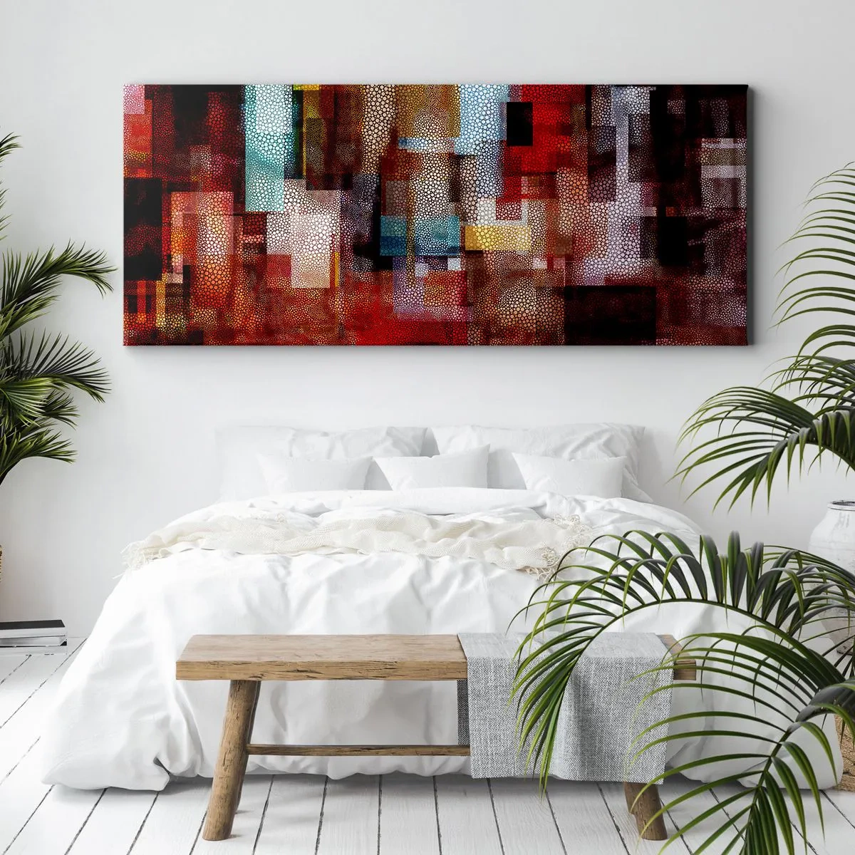 Schilderen op canvas - Het is een allegaartje - 90x30 cm