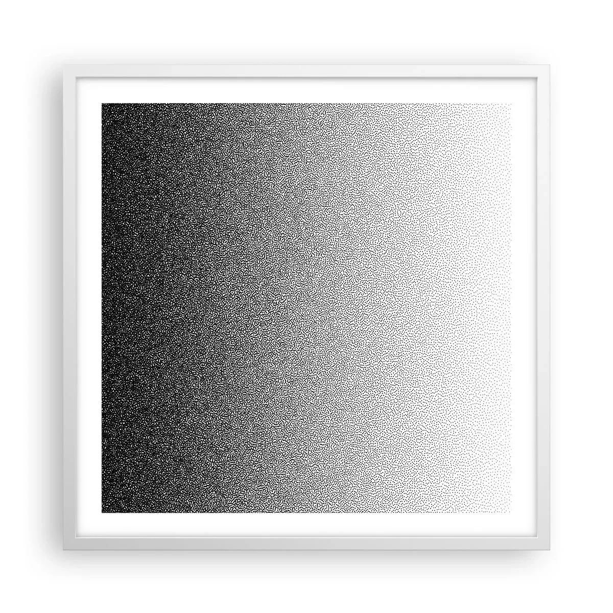 Poster in een witte lijst - Naar het licht - 60x60 cm