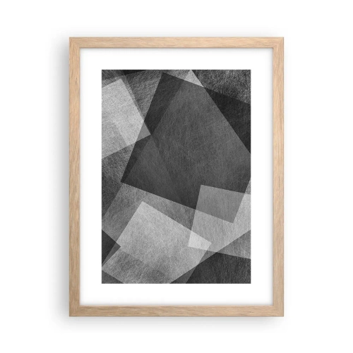 Een poster in een licht eiken lijst - Het eeuwige symbool van duurzaamheid en orde - 30x40 cm