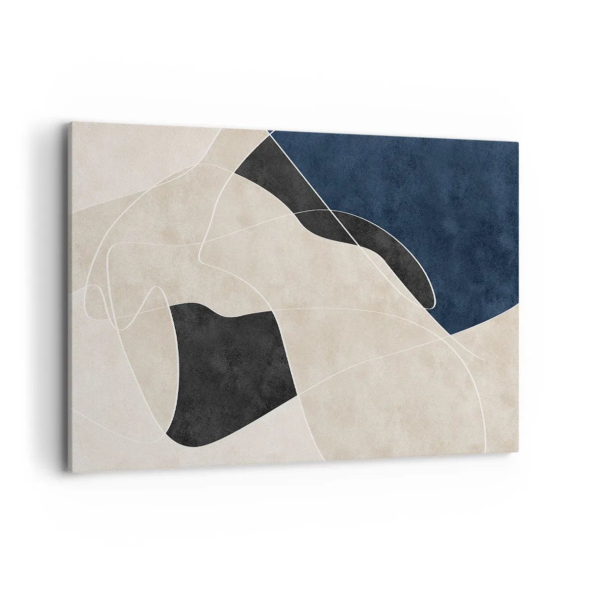 Schilderen op canvas - Abstracte compositie – kleurcontrast - 120x80 cm